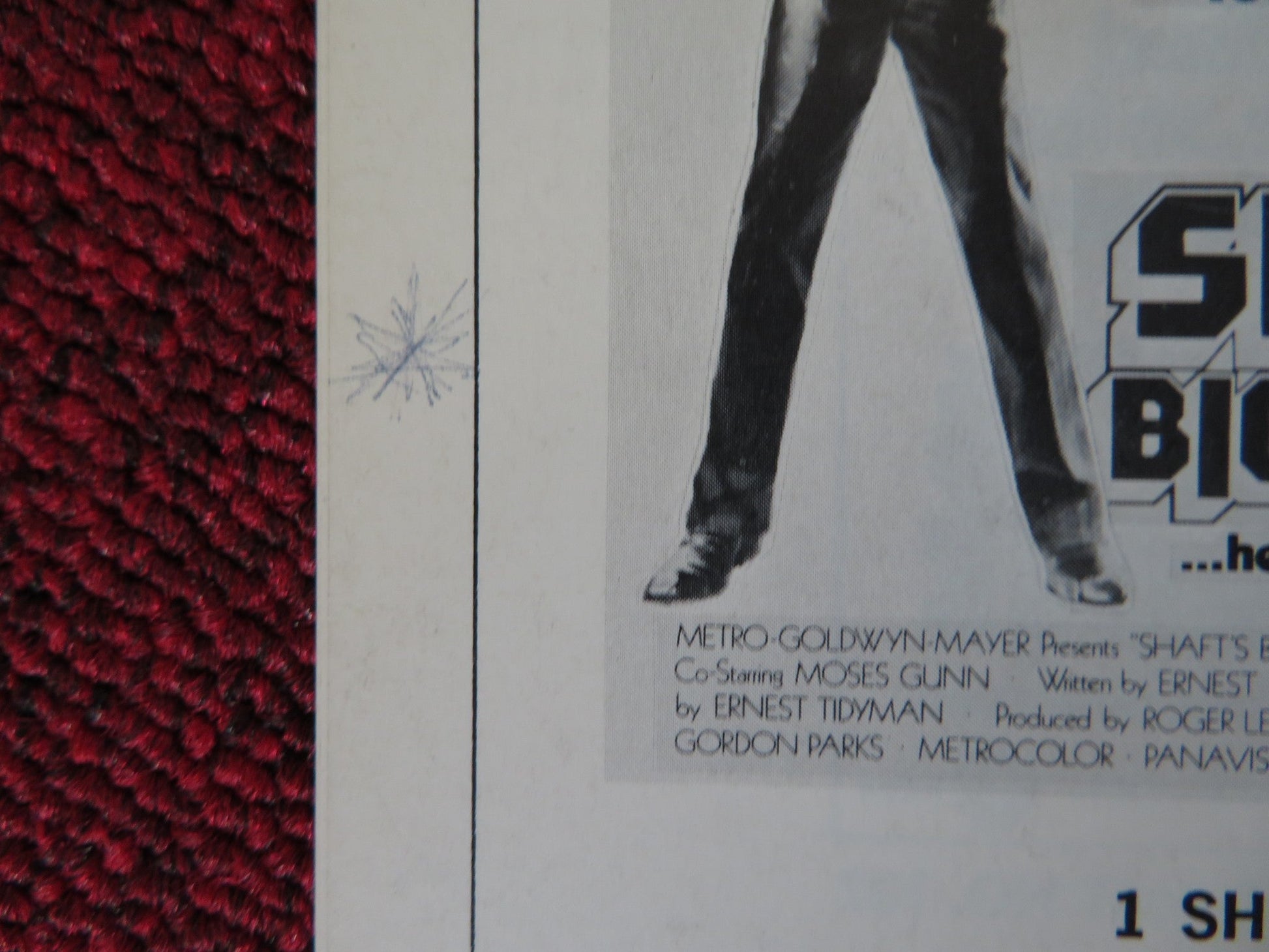 SHAFT'S BIG SCORE - PRESSBOOK UNCUT MGM RICHARD ROUNDTREE MOSES GUNN 1972 Rendezvous Cinema Movie posters