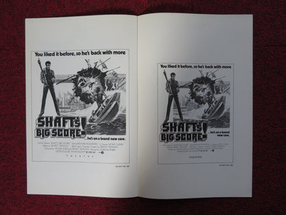 SHAFT'S BIG SCORE - PRESSBOOK UNCUT MGM RICHARD ROUNDTREE MOSES GUNN 1972 Rendezvous Cinema Movie posters