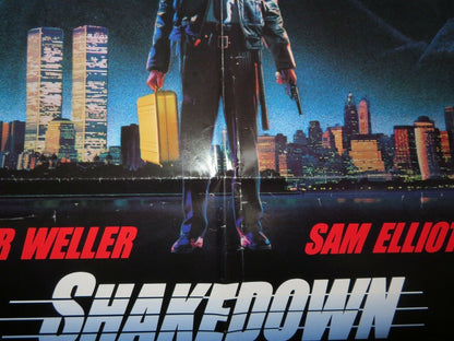 SHAKEDOWN US ONE SHEET POSTER PETER WELLER SAM ELLIOTT 1988 Movie posters