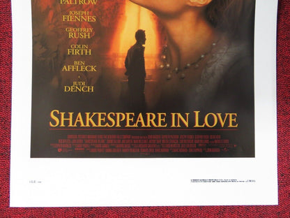 SHAKESPEARE IN LOVE ITALIAN LOCANDINA (27.5"x13") POSTER GWYNETH PALTROW 1998 Movie posters