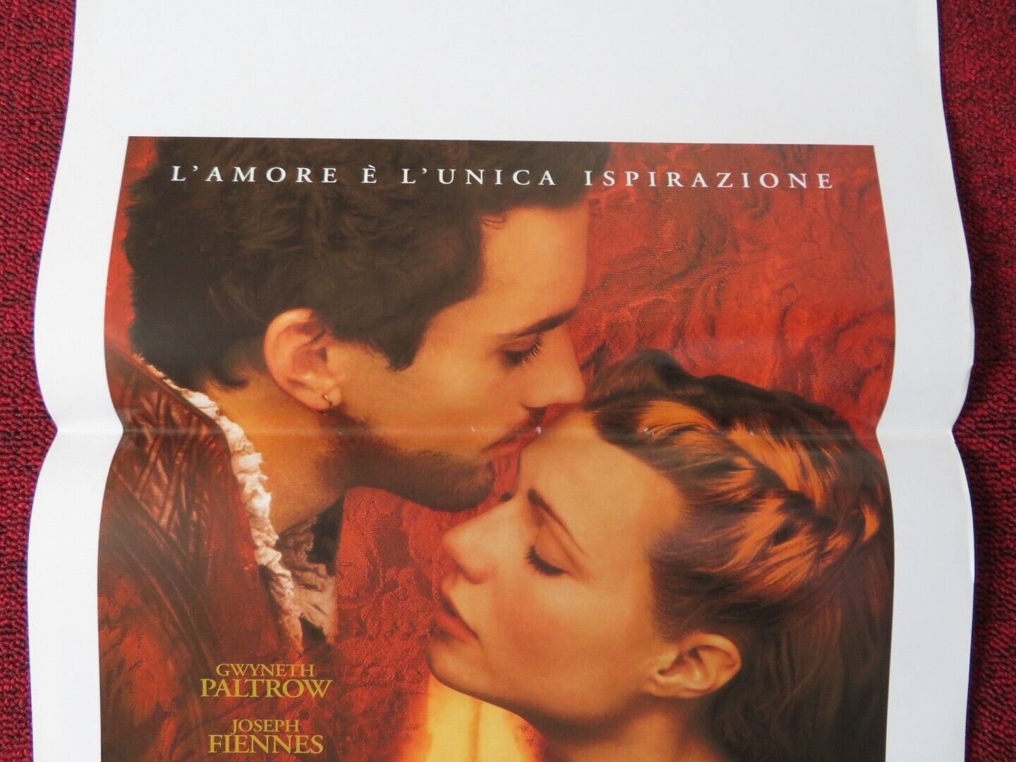 SHAKESPEARE IN LOVE ITALIAN LOCANDINA (27.5"x13") POSTER GWYNETH PALTROW 1998 Movie posters