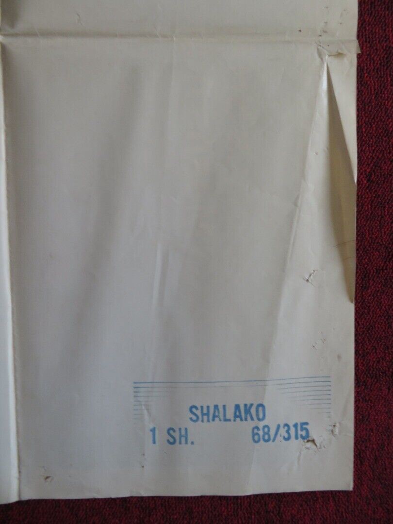 SHALAKO US ONE SHEET POSTER SEAN CONNERY BRIGITTE BARDOT 1968 - Rendezvous Cinema