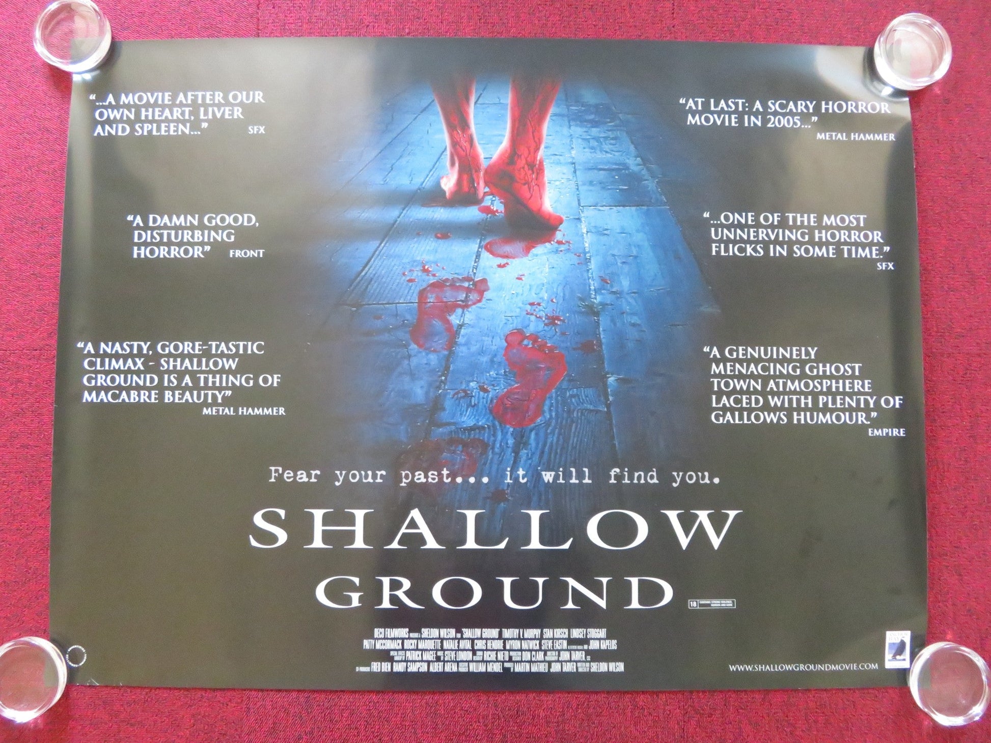 SHALLOW GROUND UK QUAD (30"x 40") ROLLED POSTER TIMOTHY V. MURPHY 2004 Rendezvous Cinema Movie posters