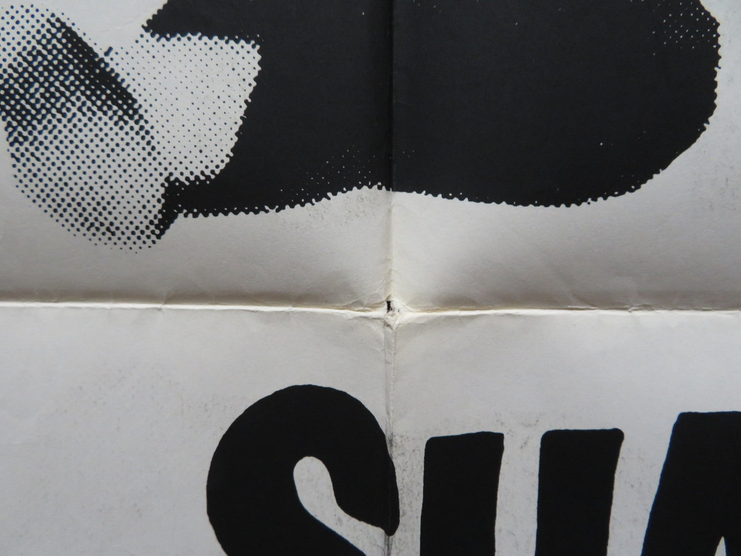 SHANGHAI KILLERS FOLDED US ONE SHEET POSTER KUNG FU TIAN - LIN WANG 1971 Rendezvous Cinema Movie posters