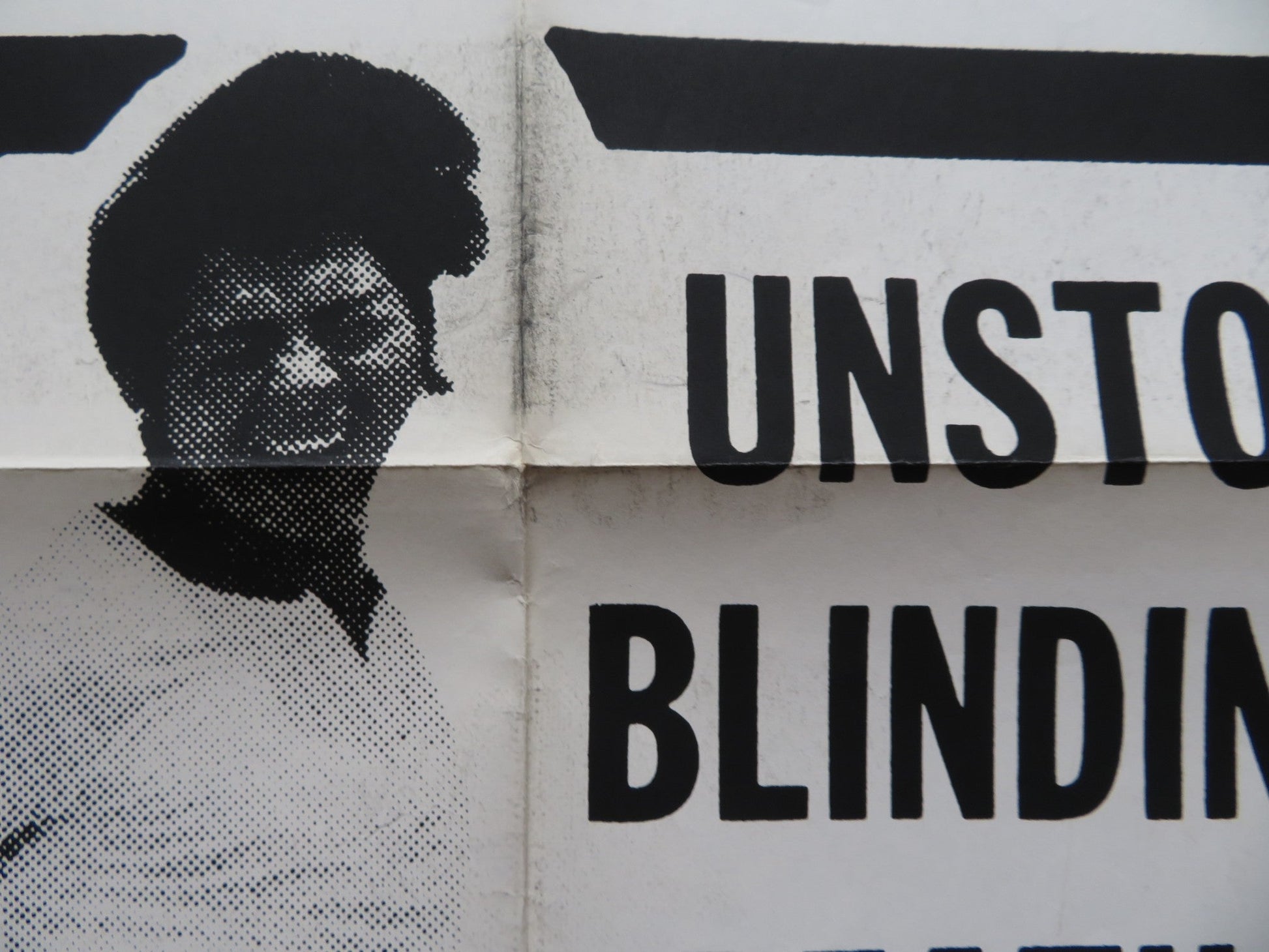 SHANGHAI KILLERS FOLDED US ONE SHEET POSTER KUNG FU TIAN - LIN WANG 1971 Rendezvous Cinema Movie posters