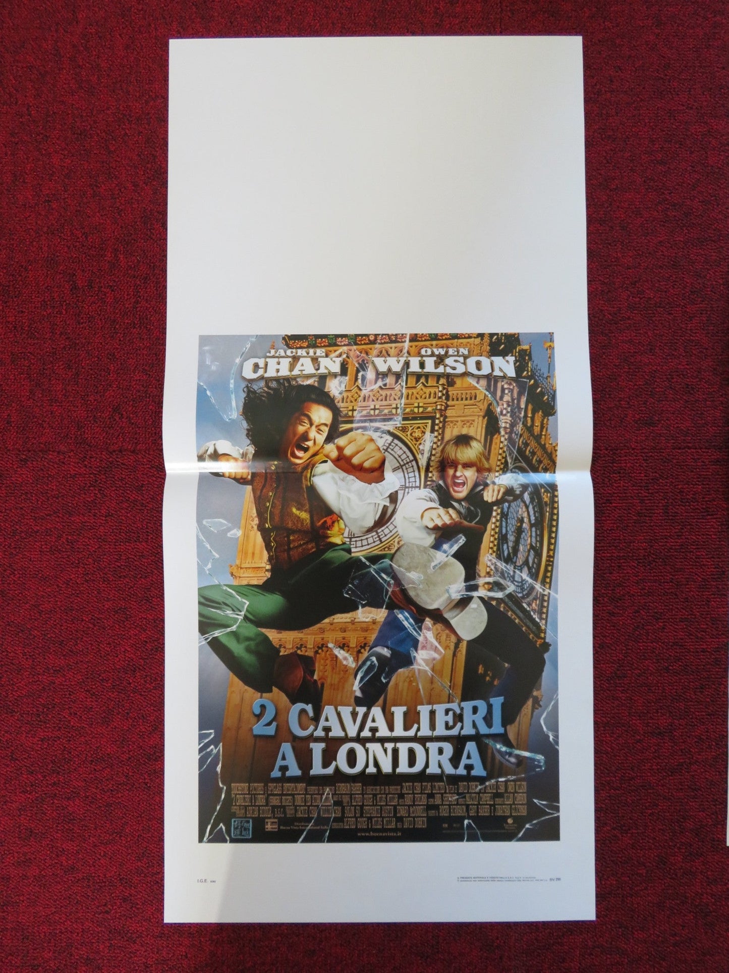 SHANGHAI KNIGHTS ITALIAN LOCANDINA POSTER JACKIE CHAN OWEN WILSON 2003 Rendezvous Cinema Movie posters