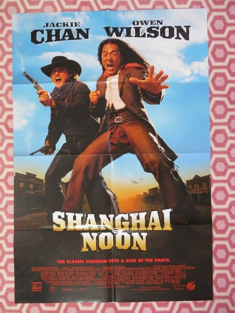 SHANGHAI NOON ONE SHEET POSTER FOLDED JACKIE CHAN OWEN WILSON LUCY LIU 2000 Movie posters