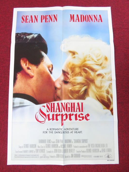 SHANGHAI SURPRISE FOLDED US ONE SHEET POSTER MADONNA SEAN PENN 1986 Rendezvous Cinema Movie posters