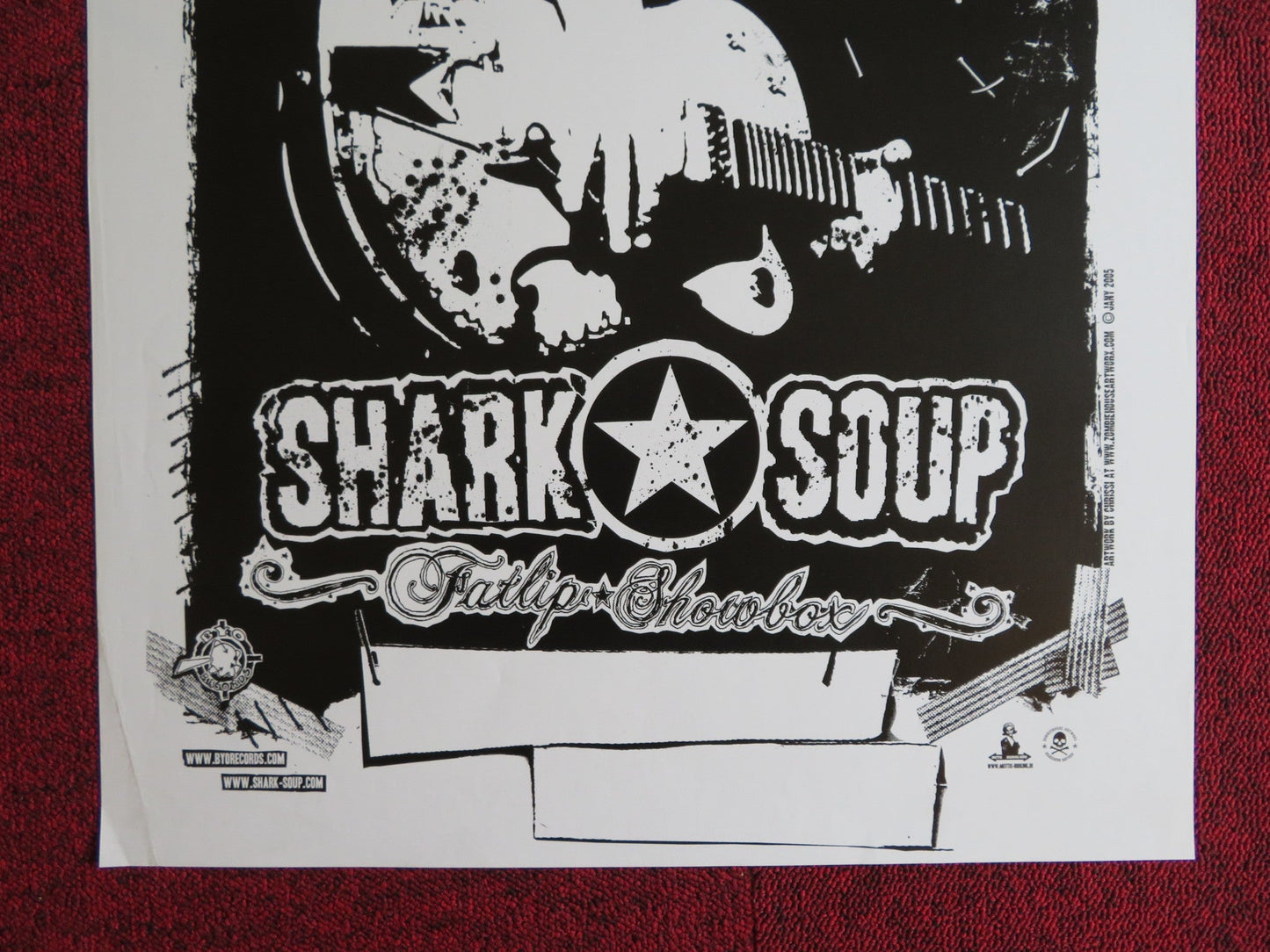 SHARK SOUP FATLIP SHOWBOX GERMAN MUSIC PROMO POSTER ALBUM POSTER 2005 Rendezvous Cinema Movie posters
