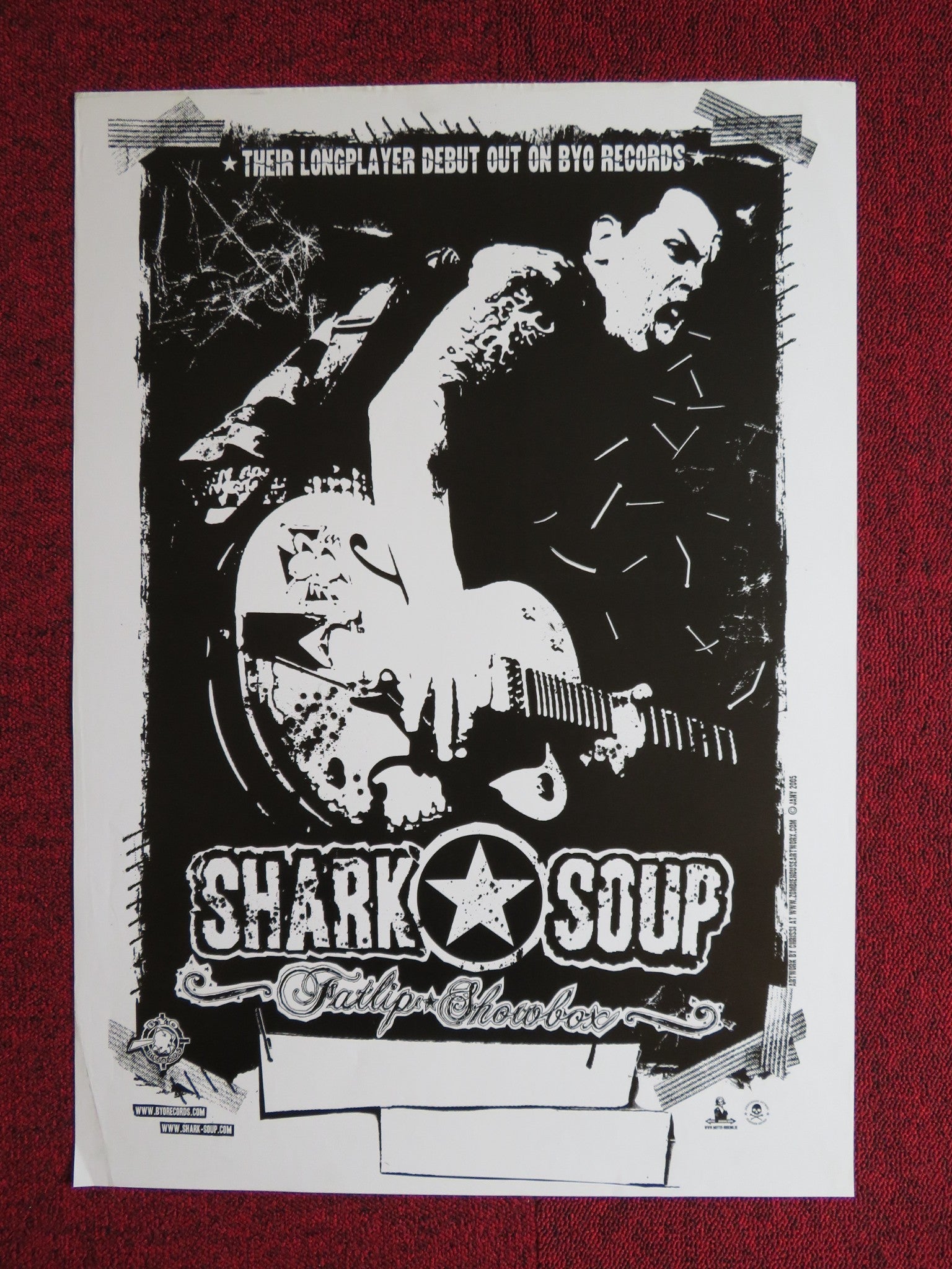 SHARK SOUP FATLIP SHOWBOX GERMAN MUSIC PROMO POSTER ALBUM POSTER 2005 Rendezvous Cinema Movie posters