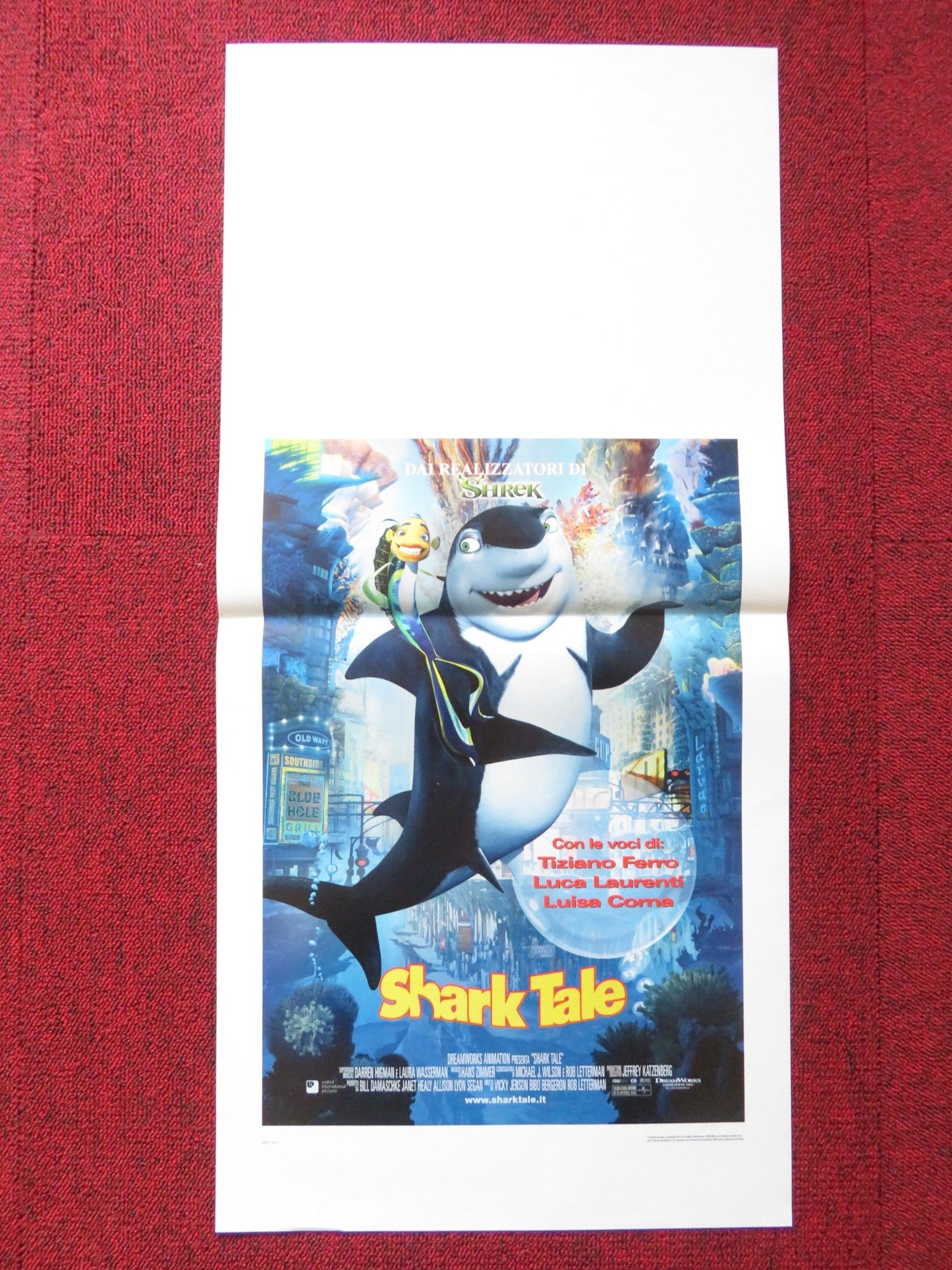 SHARK TALE ITALIAN LOCANDINA POSTER WILL SMITH ROBERT DE NIRO 2004 Rendezvous Cinema Movie posters