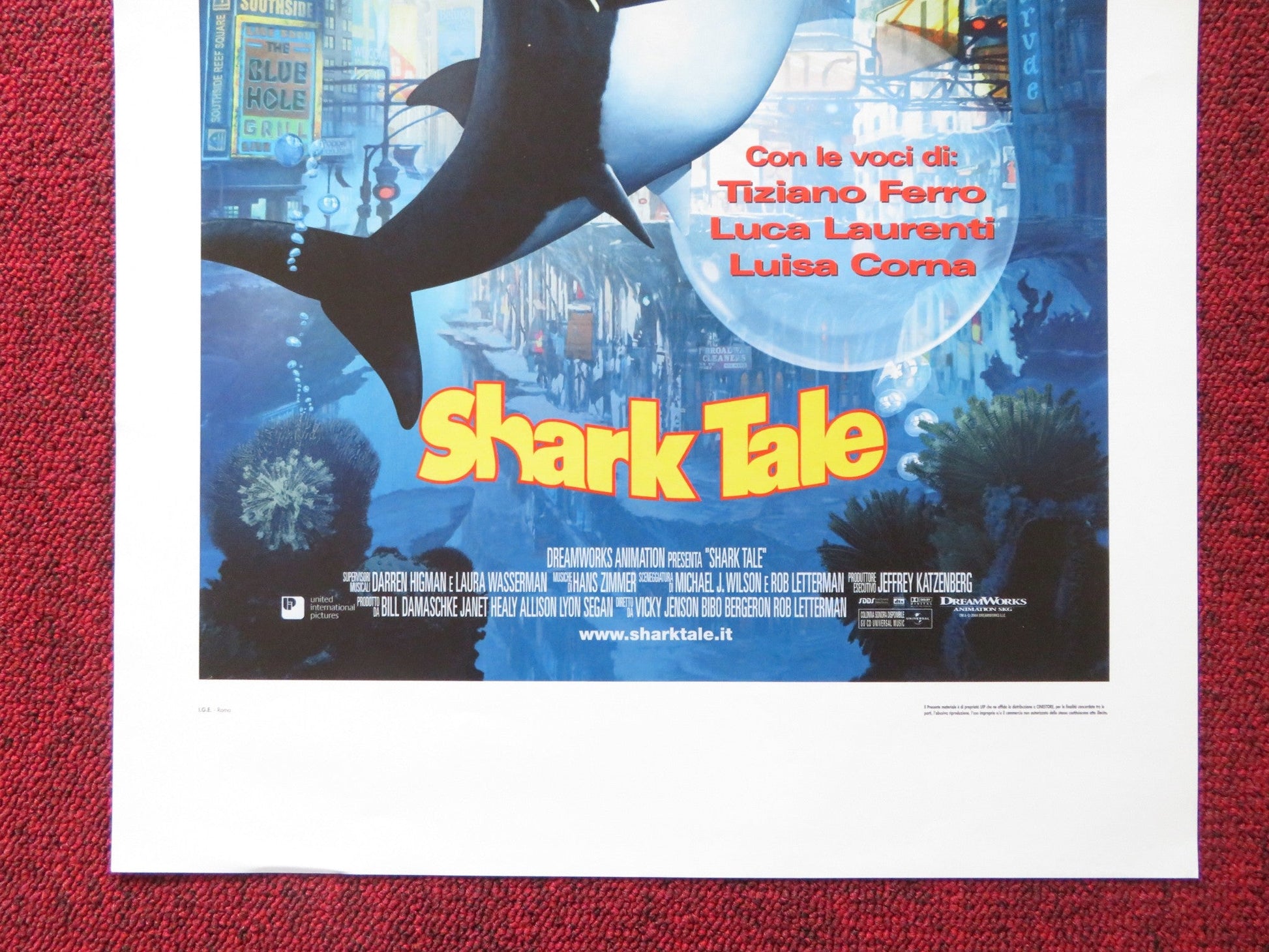 SHARK TALE ITALIAN LOCANDINA POSTER WILL SMITH ROBERT DE NIRO 2004 Rendezvous Cinema Movie posters