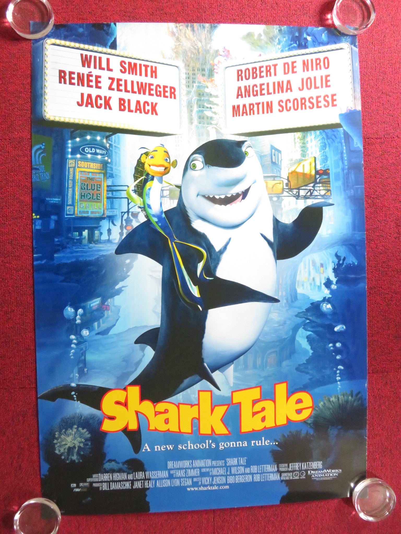 SHARK TALE US ONE SHEET ROLLED POSTER WILL SMITH ROBERT DE NIRO 2004 Rendezvous Cinema Movie posters