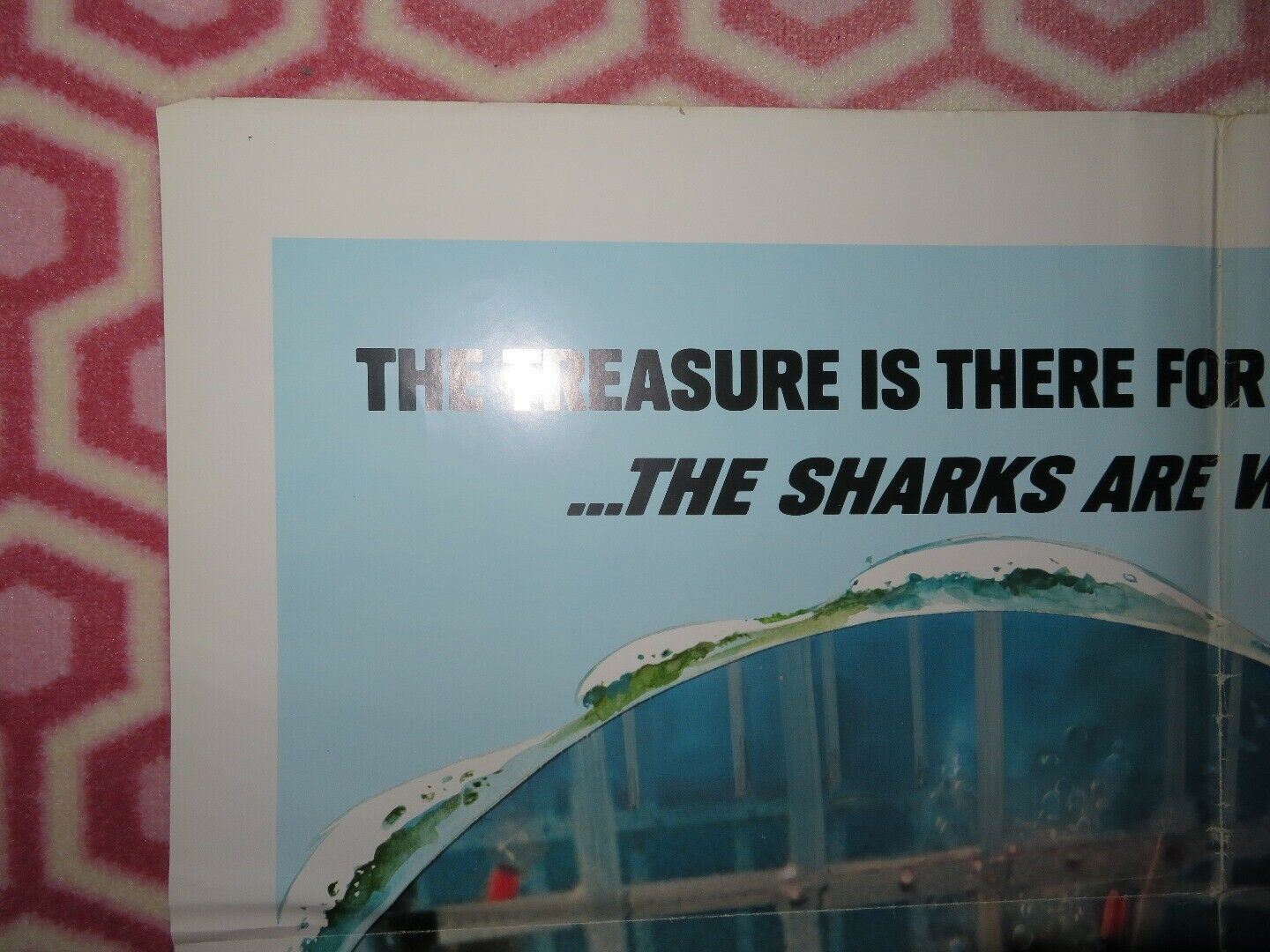 SHARKS' TREASURE ADVANCED US ONE SHEET POSTER CORNEL WLIDE 1975 Movie posters