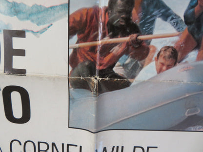 SHARKS TREASURE FOLDED US ONE SHEET POSTER CORNEL WILDE YAPHET KOTTO 1975 Rendezvous Cinema Movie posters