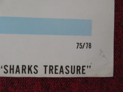 SHARKS TREASURE FOLDED US ONE SHEET POSTER CORNEL WILDE YAPHET KOTTO 1975 Rendezvous Cinema Movie posters