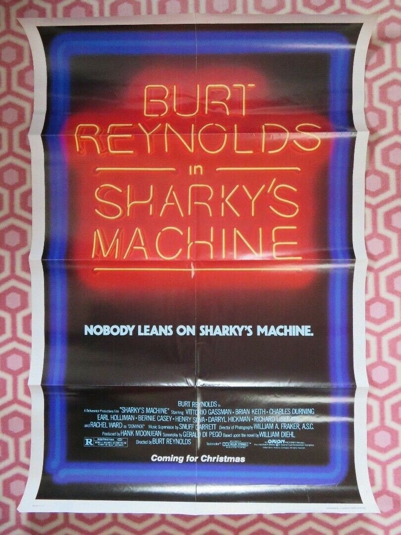 SHARKY'S MACHINE US ONE SHEET POSTER BURT REYNOLDS 1981 Movie posters