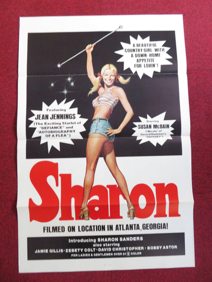 SHARON US TRI FOLDED ONE SHEET ROLLED POSTER JEAN JENNINGS SHARON SANDERS 1977 Rendezvous Cinema Movie posters