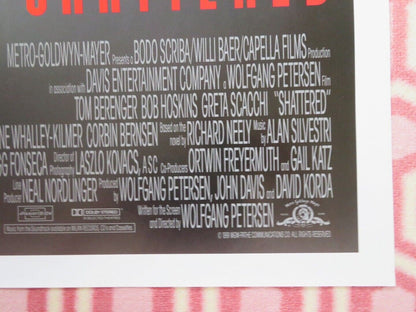 SHATERED US ONE SHEET POSTER TOM BERENGER BOB HOSKINS 1991 Movie posters