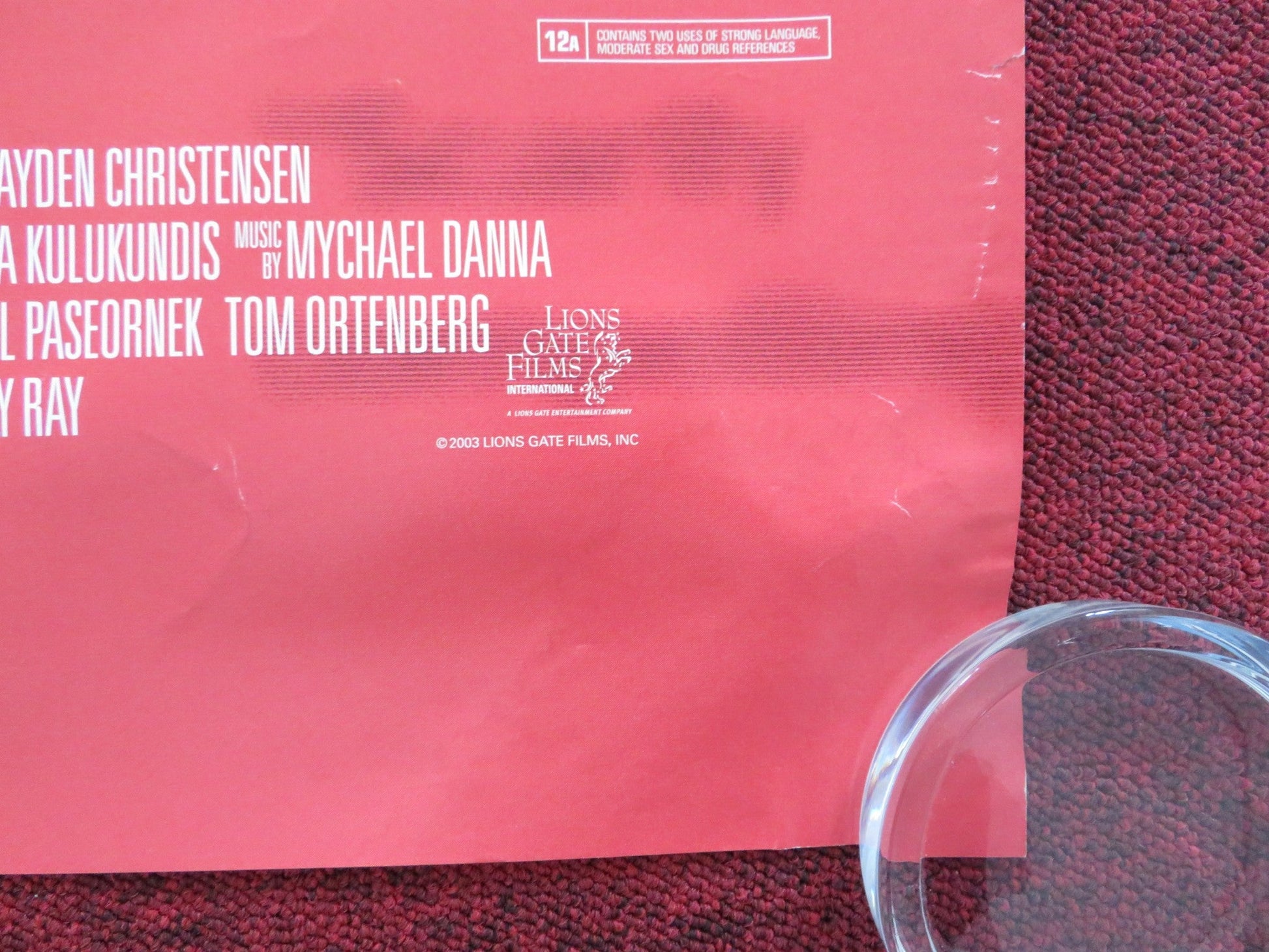 SHATTERED GLASS UK QUAD (30"x 40") ROLLED POSTER HAYDEN CHRISTENSEN 2003 Rendezvous Cinema Movie posters