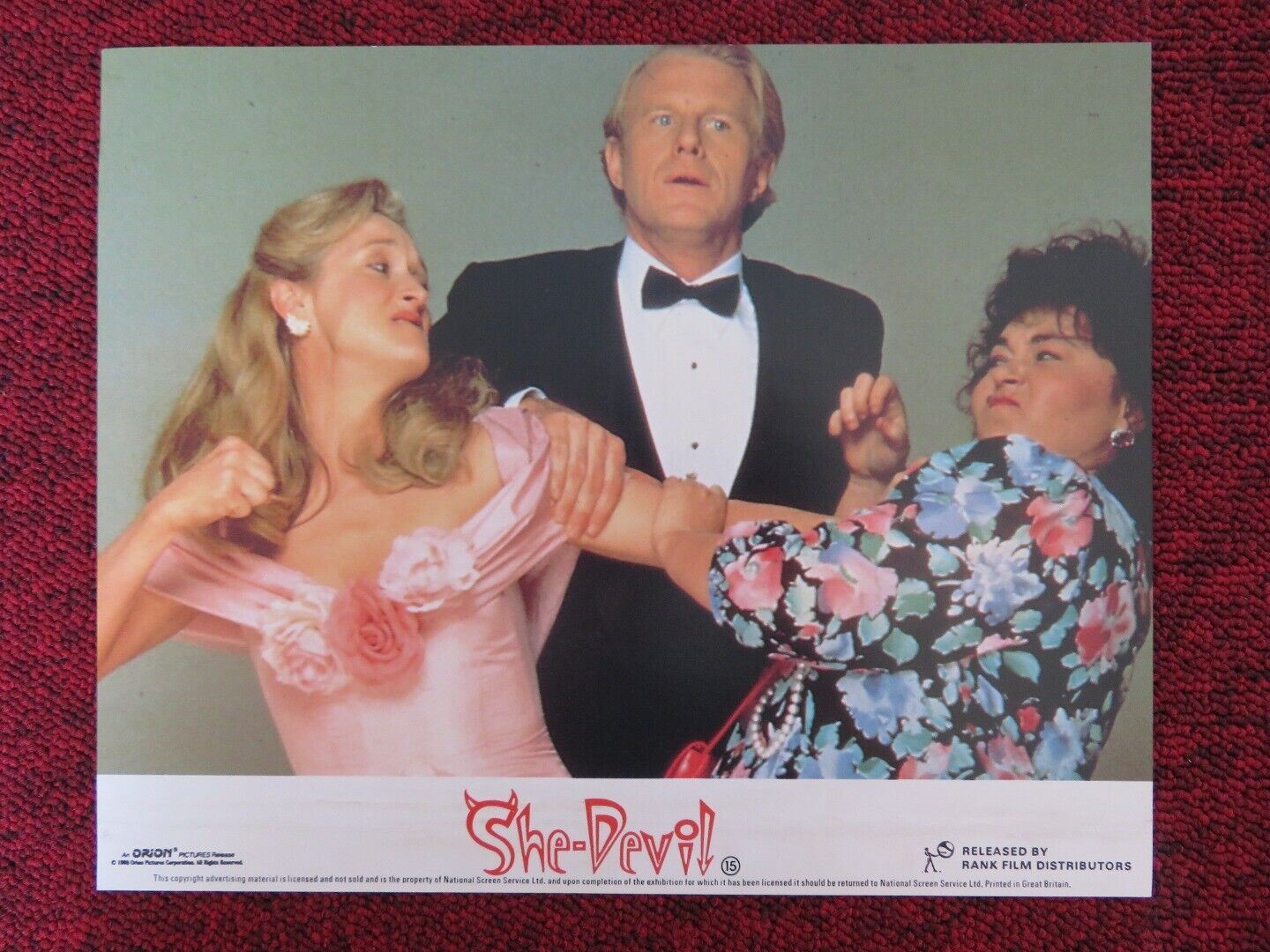 SHE - DEVIL - A LOBBY CARD MERYL STREEP ROSANNE BARR 1989 Rendezvous Cinema Movie posters