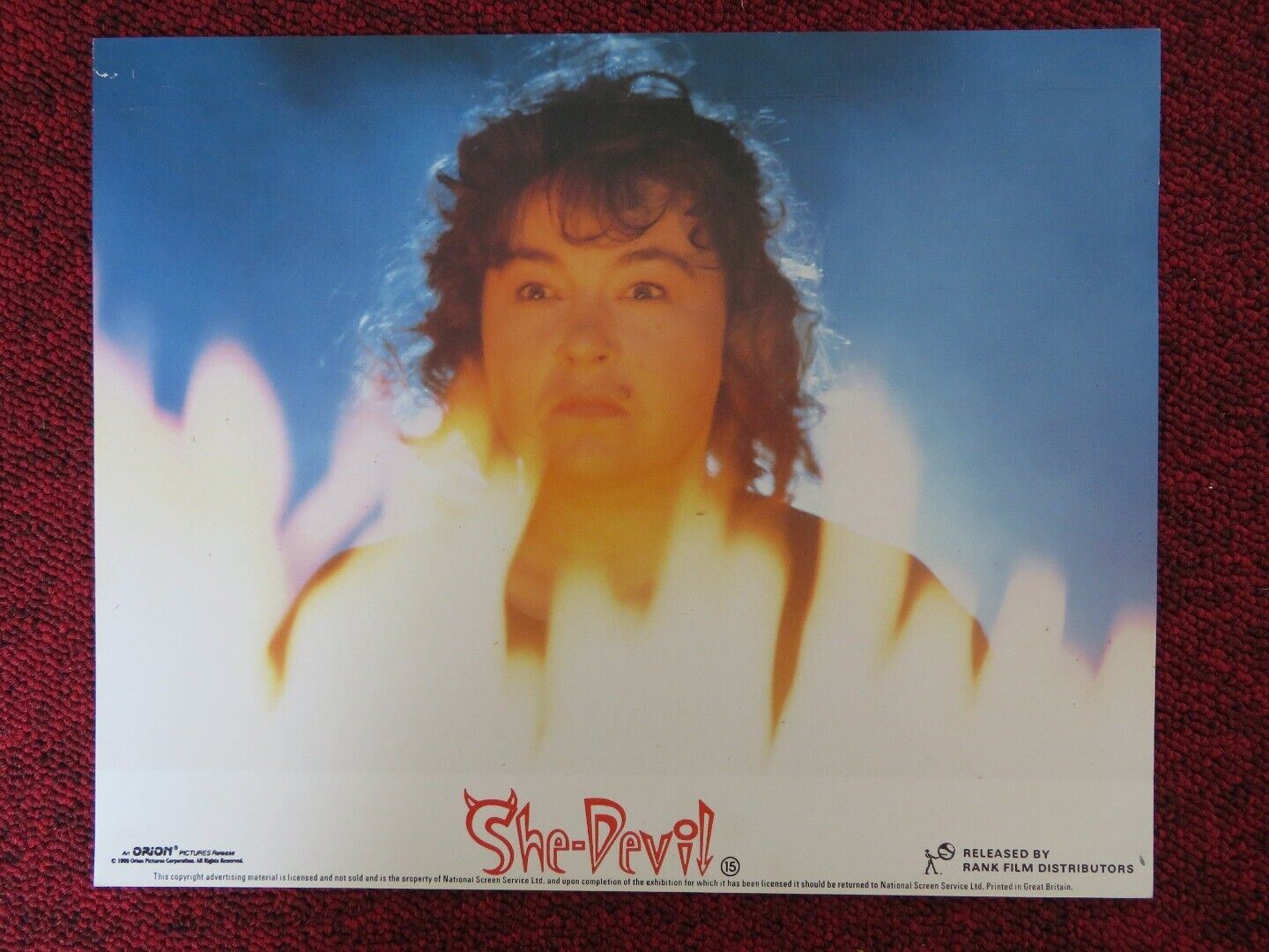 SHE - DEVIL - B LOBBY CARD MERYL STREEP ROSANNE BARR 1989 Rendezvous Cinema Movie posters