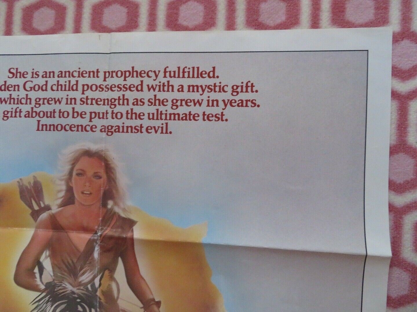 SHEENA US ONE SHEET POSTER TANYA ROBERTS TED WASS 1984 Movie posters