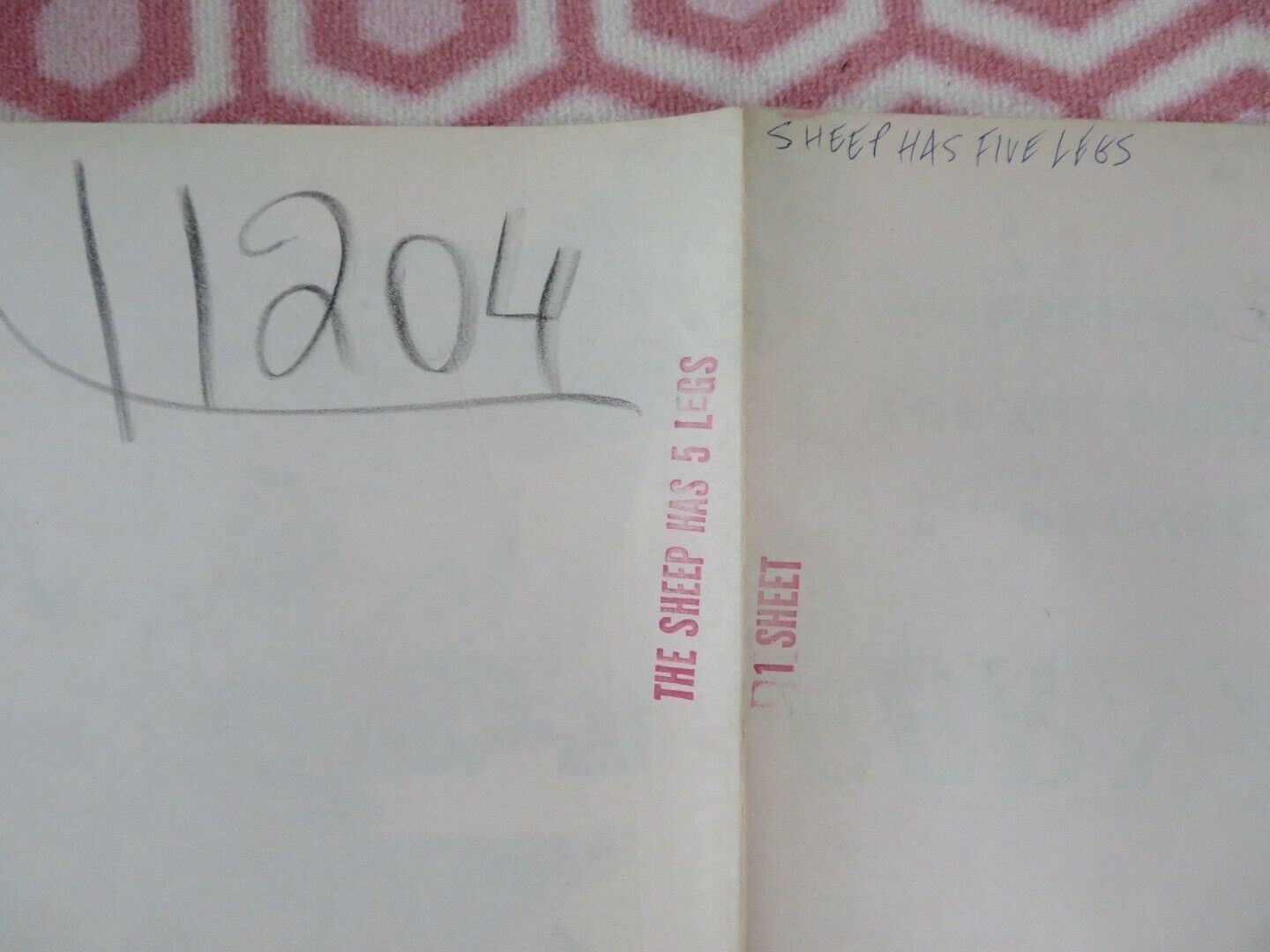 SHEEP HAS FIVE LEGS FOLDED US ONE SHEET POSTER FRANCOISE ARNOUL LINA LOPEZ 1954 Movie posters