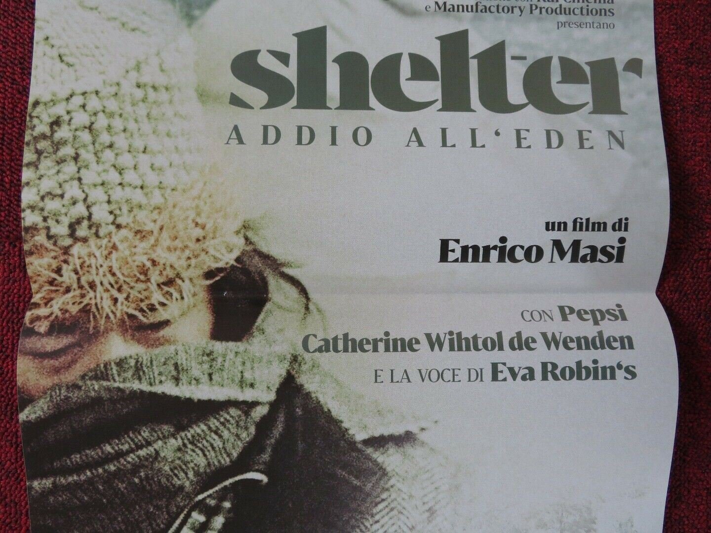 SHELTER: FAREWELL TO EDEN ITALIAN LOCANDINA (26.5"x12.5") POSTER ENRICO MASI Movie posters