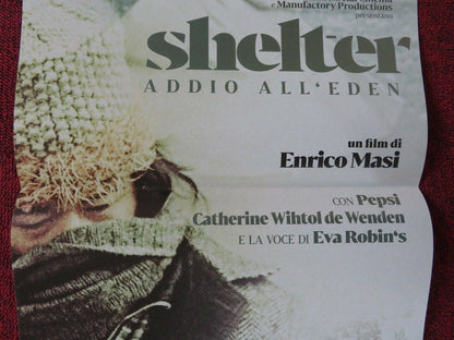 SHELTER: FAREWELL TO EDEN ITALIAN LOCANDINA (26.5"x12.5") POSTER ENRICO MASI Movie posters