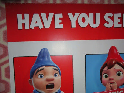 SHERLOCK GNOMES QUAD (30"x 40") ROLLED POSTER EMILY BLUNT MICHAEL CAINE 2018 Movie posters