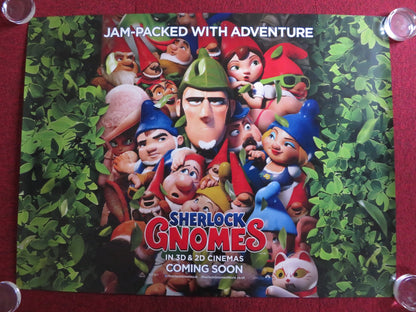 SHERLOCK GNOMES UK QUAD (30"x 40") ROLLED POSTER EMILY BLUNT MICHAEL CAINE 2018 Rendezvous Cinema Movie posters