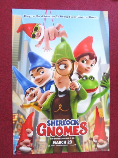 SHERLOCK GNOMES US ONE SHEET ROLLED POSTER EMILY BLUNT JOHNNY DEPP 2018 Rendezvous Cinema Movie posters