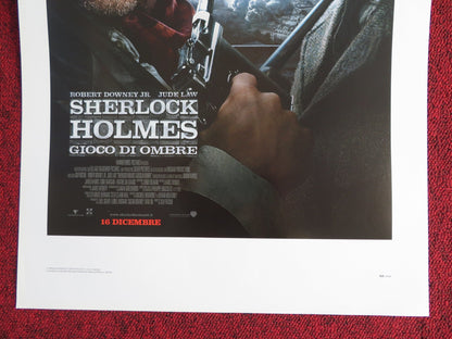 SHERLOCK HOLMES: A GAME OF SHADOWS ITALIAN LOCANDINA POSTER DOWNEY JR. 2011 Rendezvous Cinema Movie posters