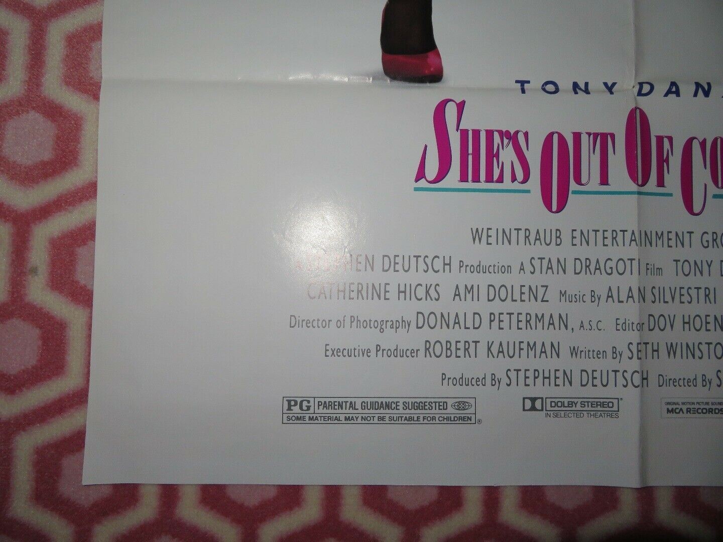 SHE'S OUT OF CONTROL US ONE SHEET POSTER TONY DANZA CATHERINE HICKS Movie posters