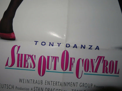 SHE'S OUT OF CONTROL US ONE SHEET POSTER TONY DANZA CATHERINE HICKS Movie posters