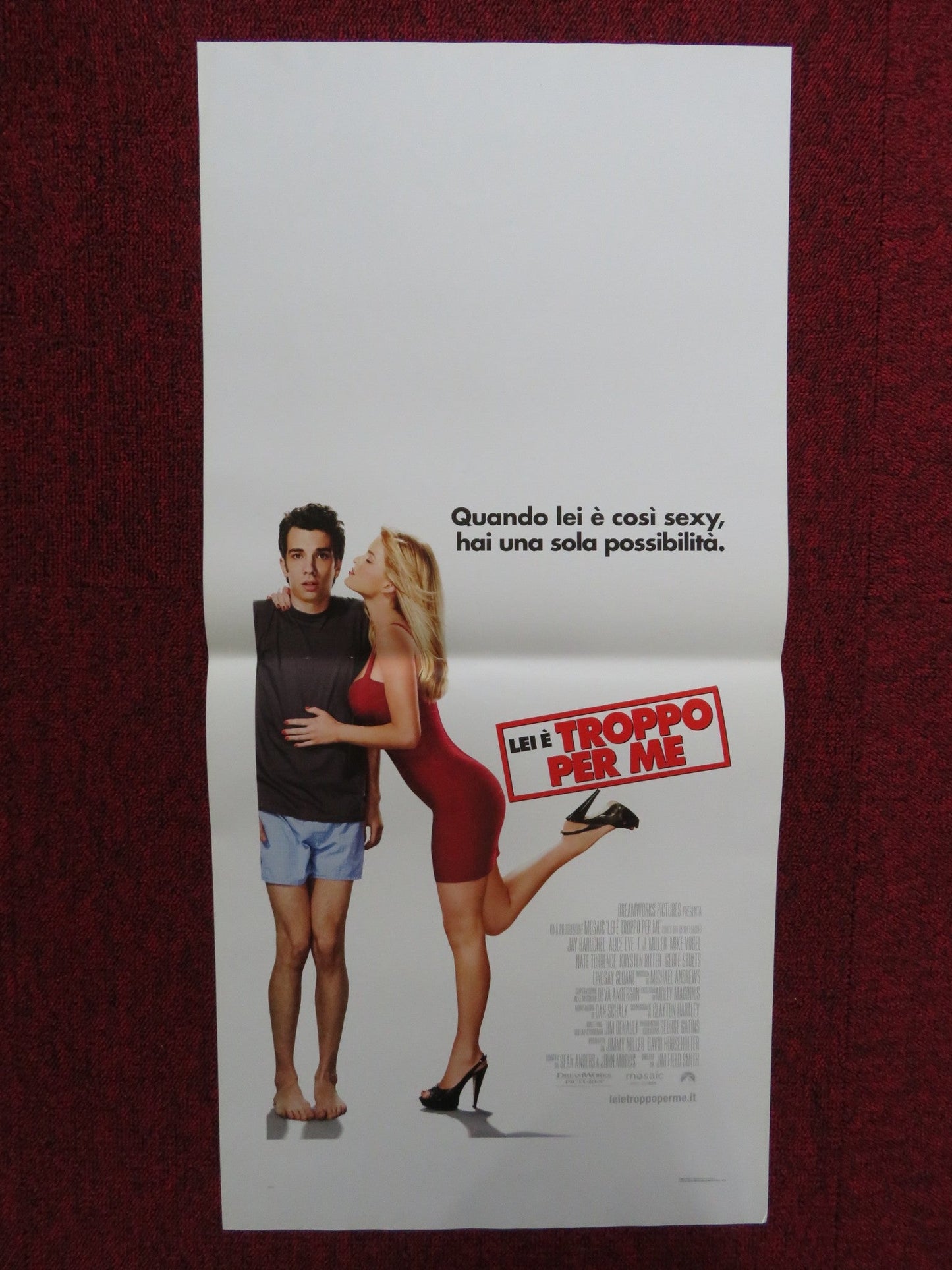 SHE'S OUT OF MY LEAGUE ITALIAN LOCANDINA POSTER JAY BARUCHEL ALICE EVE 2010 Rendezvous Cinema Movie posters