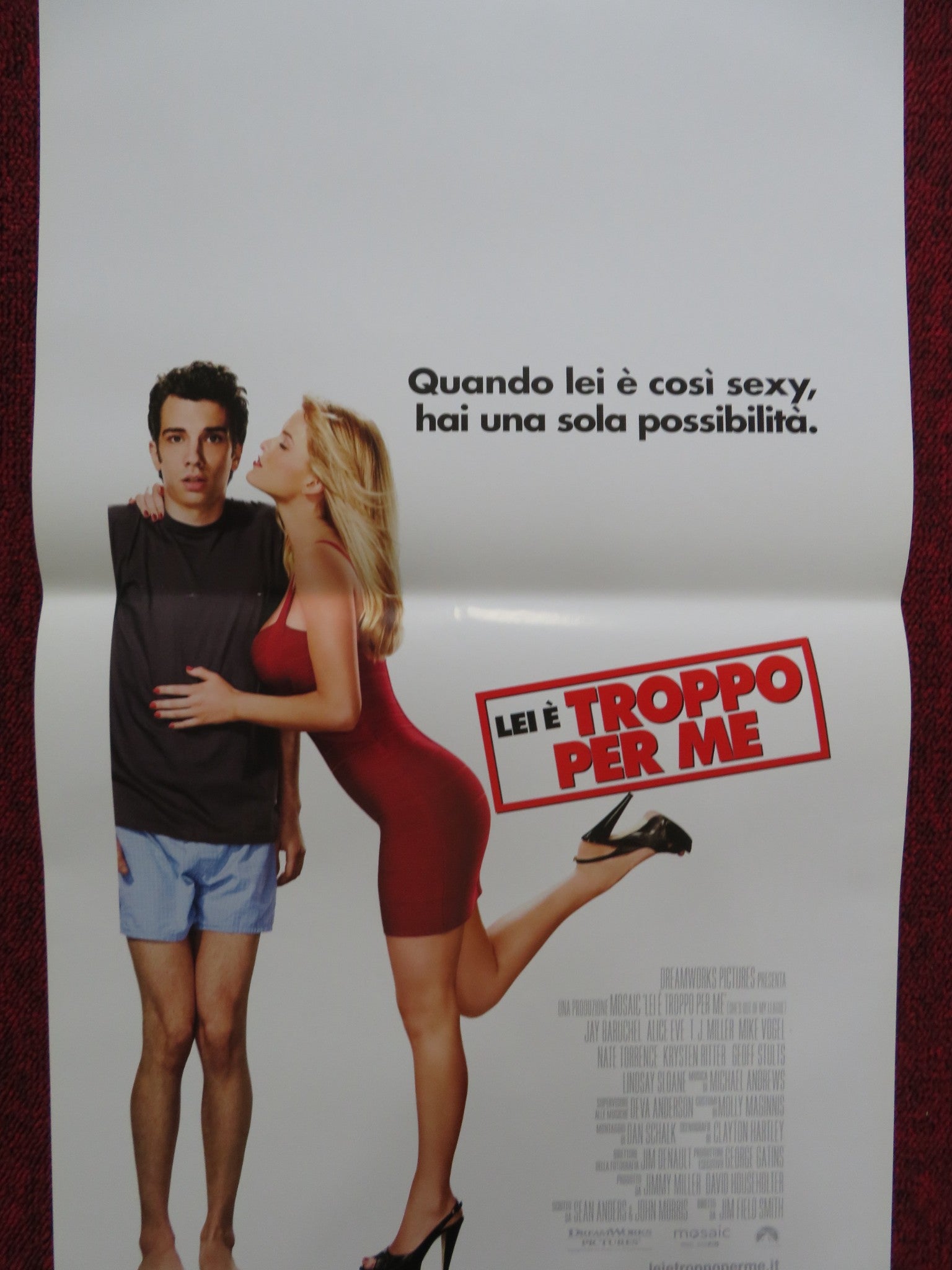 SHE'S OUT OF MY LEAGUE ITALIAN LOCANDINA POSTER JAY BARUCHEL ALICE EVE 2010 Rendezvous Cinema Movie posters