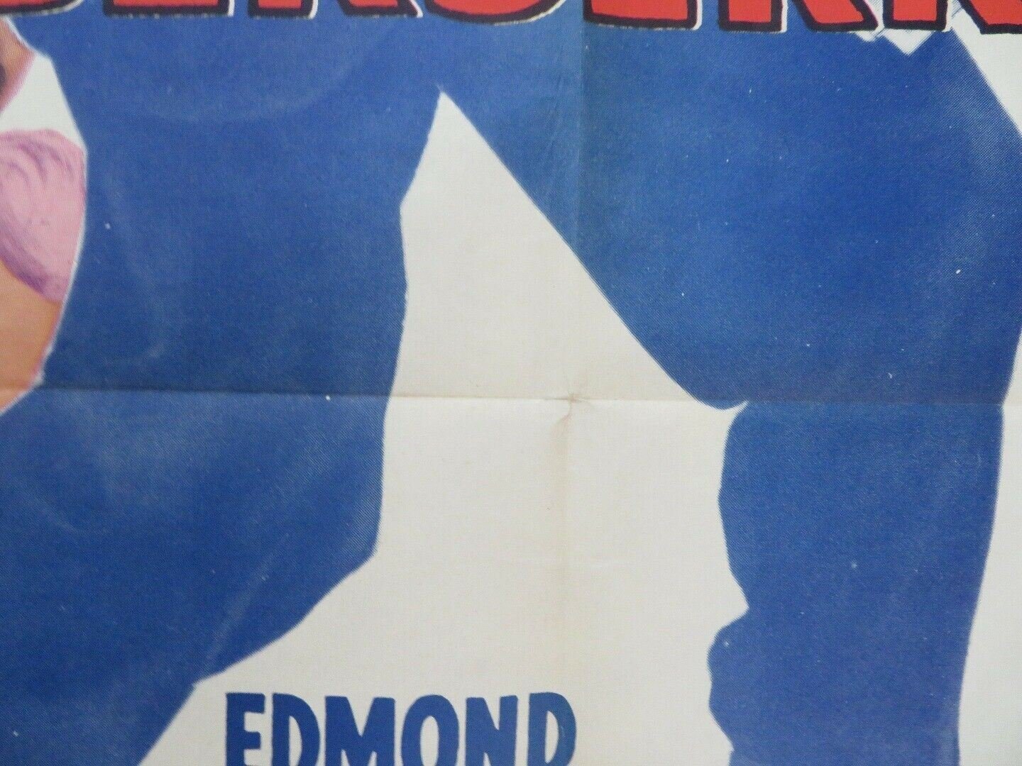 SHIELD FOR MURDER FOLDED US ONE SHEET POSTER EDMOND O'BRIEN 1954 Movie posters