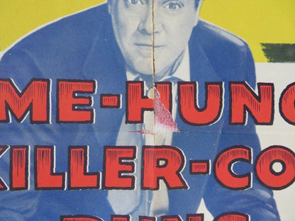 SHIELD FOR MURDER FOLDED US ONE SHEET POSTER EDMOND O'BRIEN 1954 Movie posters