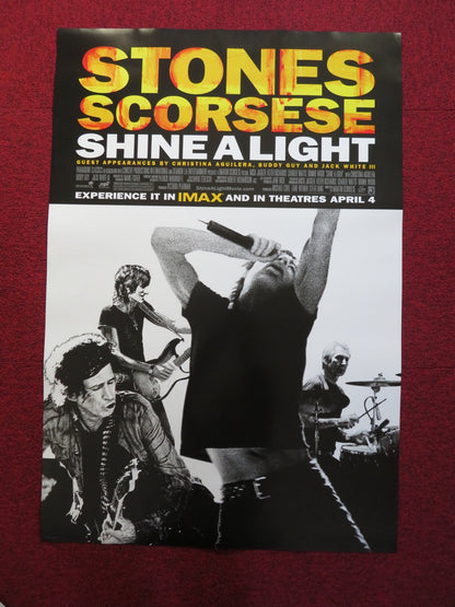 SHINE A LIGHT US ONE SHEET ROLLED POSTER ROLLING STONES SCORSESE 2008 Rendezvous Cinema Movie posters