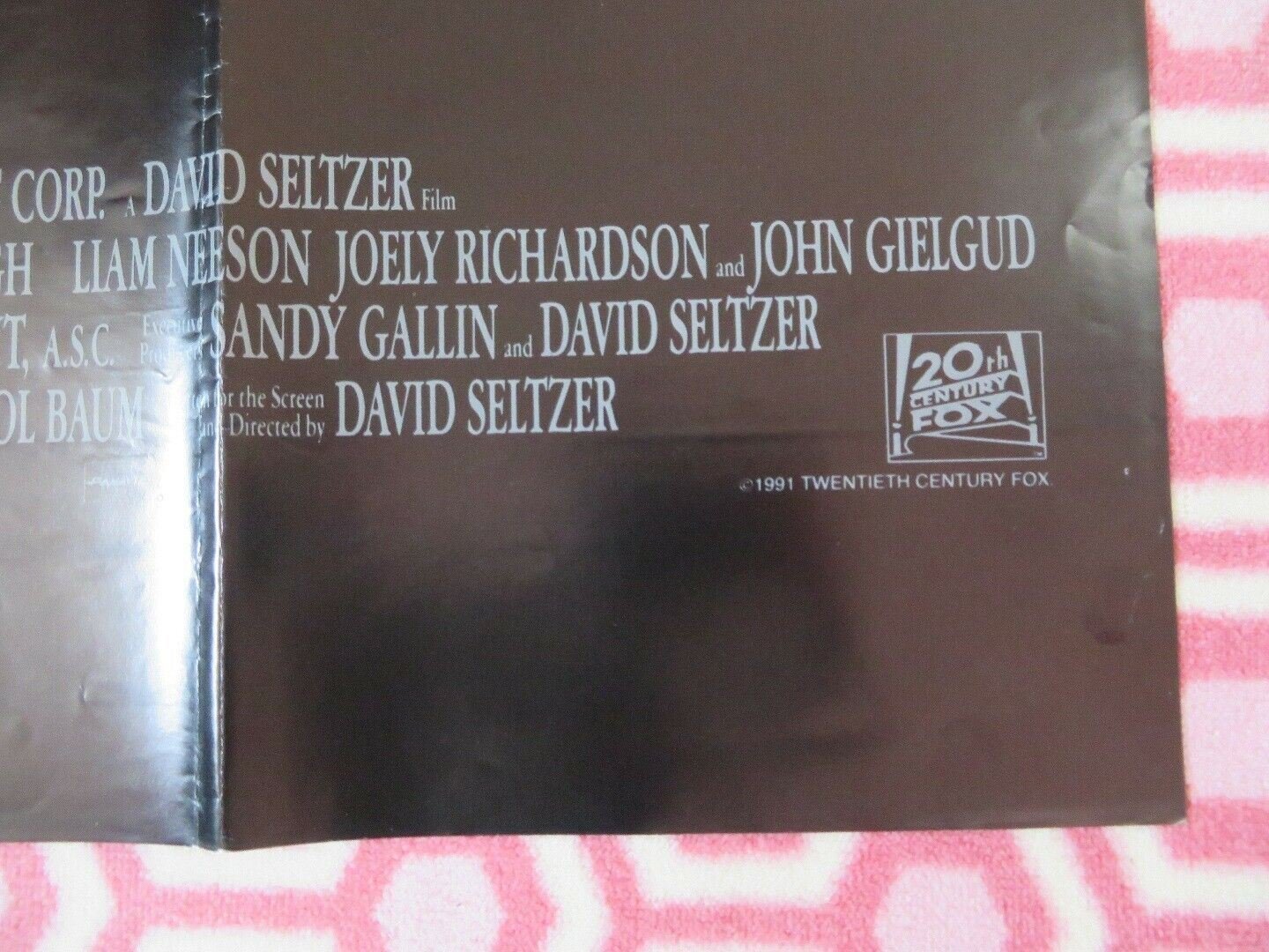 SHINING THROUGH BRITISH QUAD (30"x40") POSTER MICHAEL DOUGLAS MELANIE GRIFFITH Movie posters