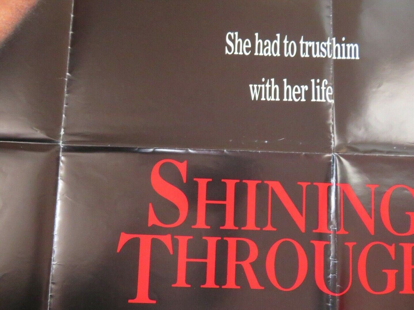 SHINING THROUGH BRITISH QUAD (30"x40") POSTER MICHAEL DOUGLAS MELANIE GRIFFITH Movie posters
