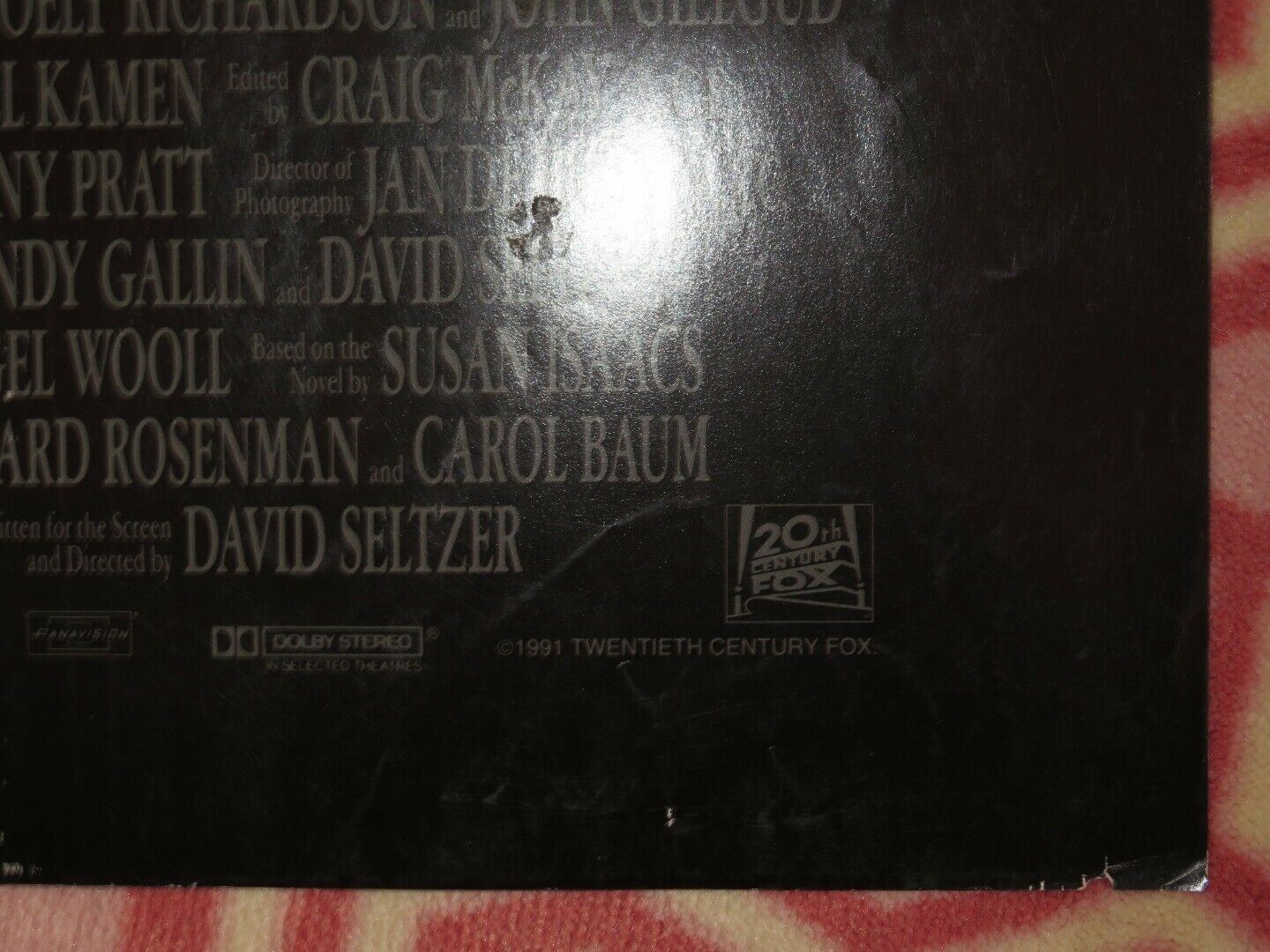 SHINING THROUGH FOLDED US ONE SHEET POSTER MICHAEL DOUGLAS MELANIE GRIFFITH '91 Movie posters