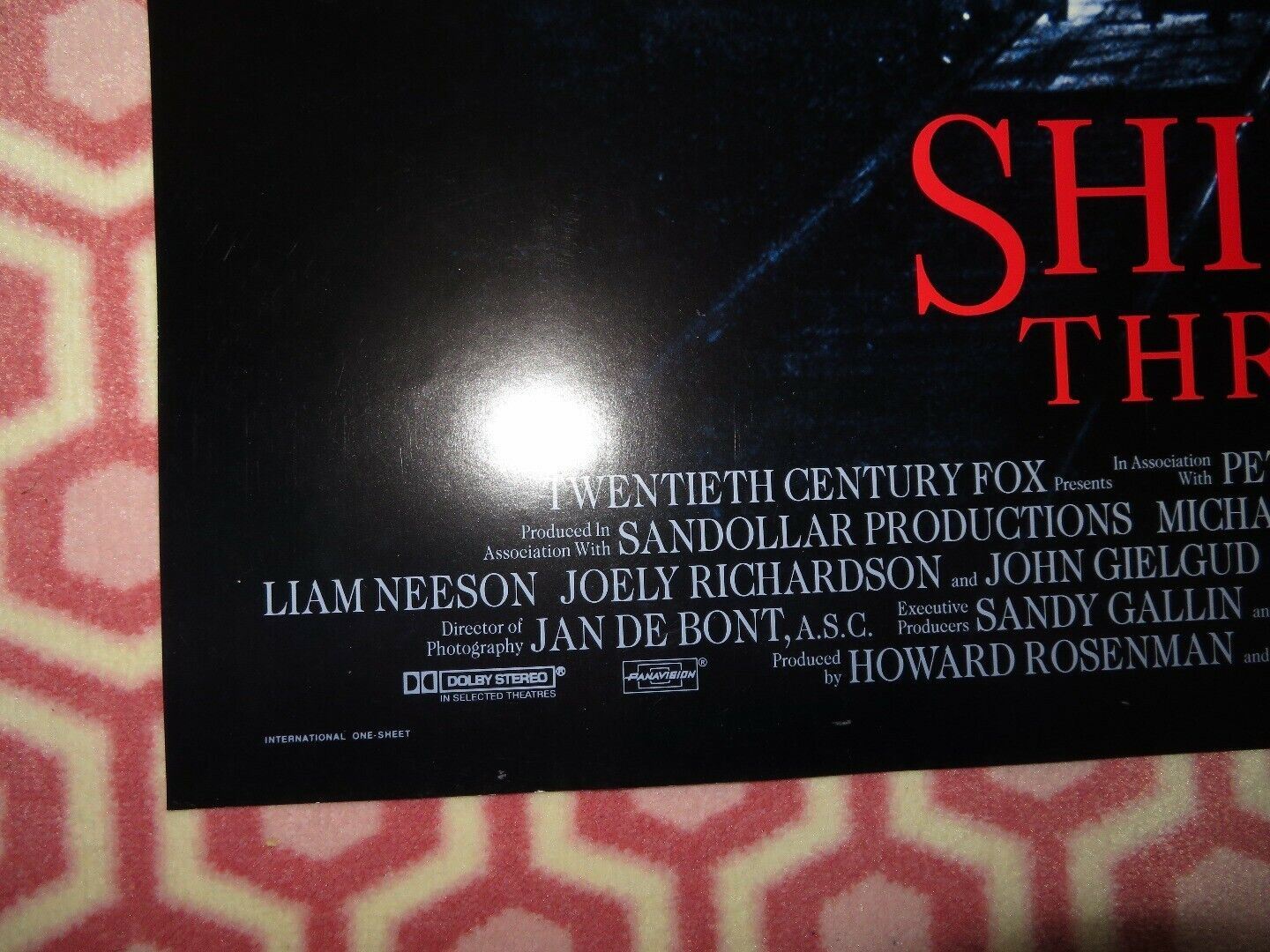 SHINING THROUGH US ONE SHEET POSTER MICHAEL DOUGLAS MELANIE GRIFFITH 1991 Movie posters