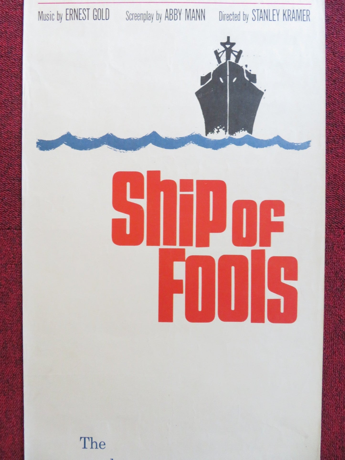 SHIP OF FOOLS US INSERT (14"x 36") POSTER VIVIEN LEIGH SIMONE SIGNORET 1965 Rendezvous Cinema Movie posters
