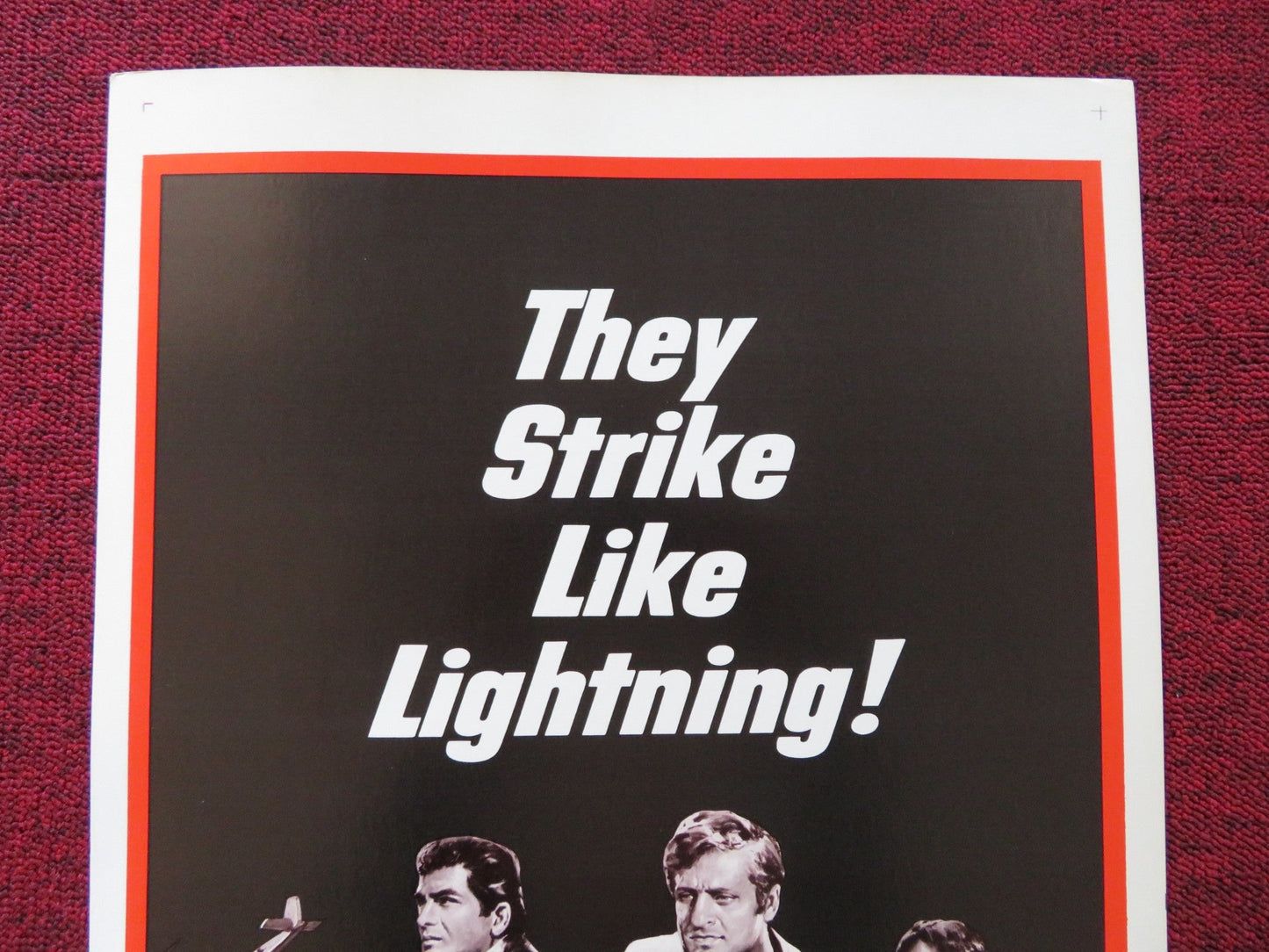SHOCK TROOPS US INSERT (14"x 36") POSTER MICHEL PICCOLI GERARD BLAIN 1968 Rendezvous Cinema Movie posters
