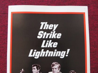 SHOCK TROOPS US INSERT (14"x 36") POSTER MICHEL PICCOLI GERARD BLAIN 1968 Rendezvous Cinema Movie posters