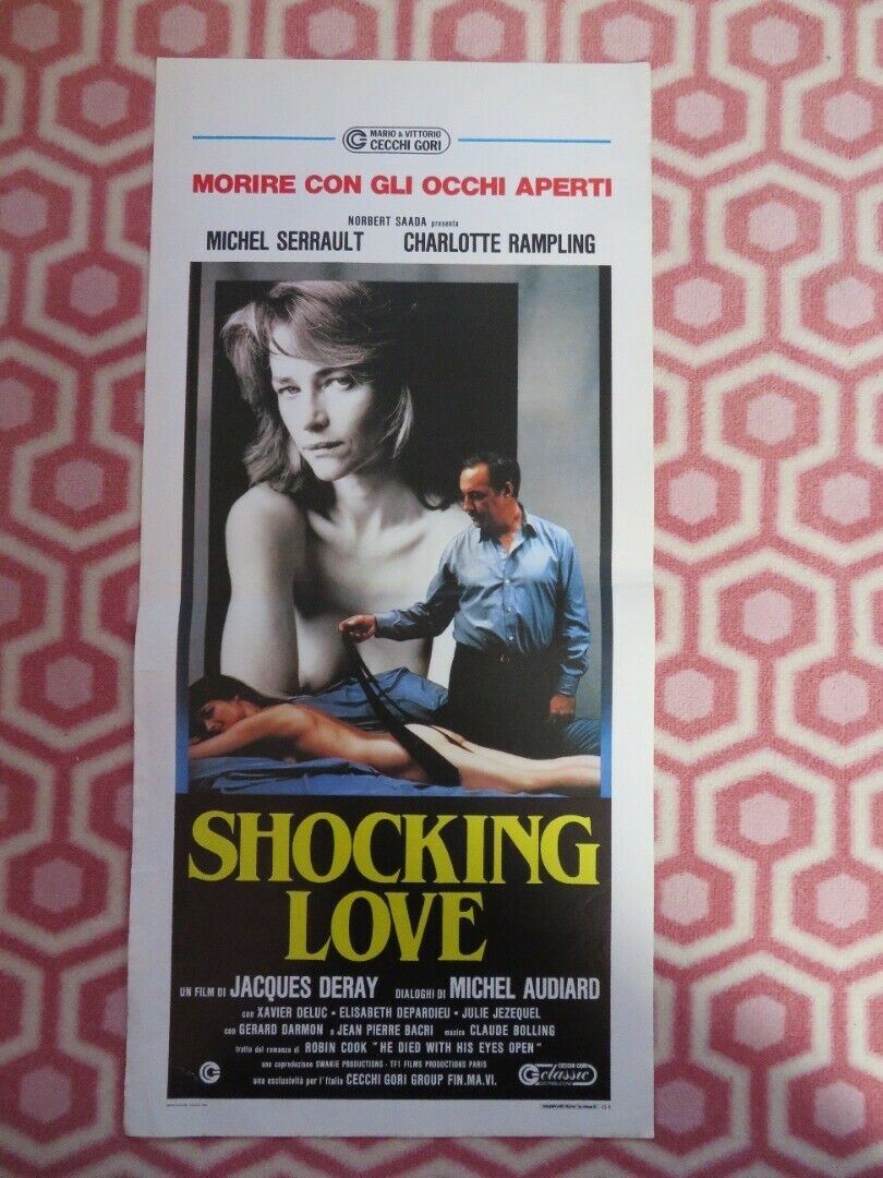 SHOCKING LOVE ITALIAN LOCANDINA (27.5"x13") POSTER MICHEL SERRAULT 1985 Movie posters