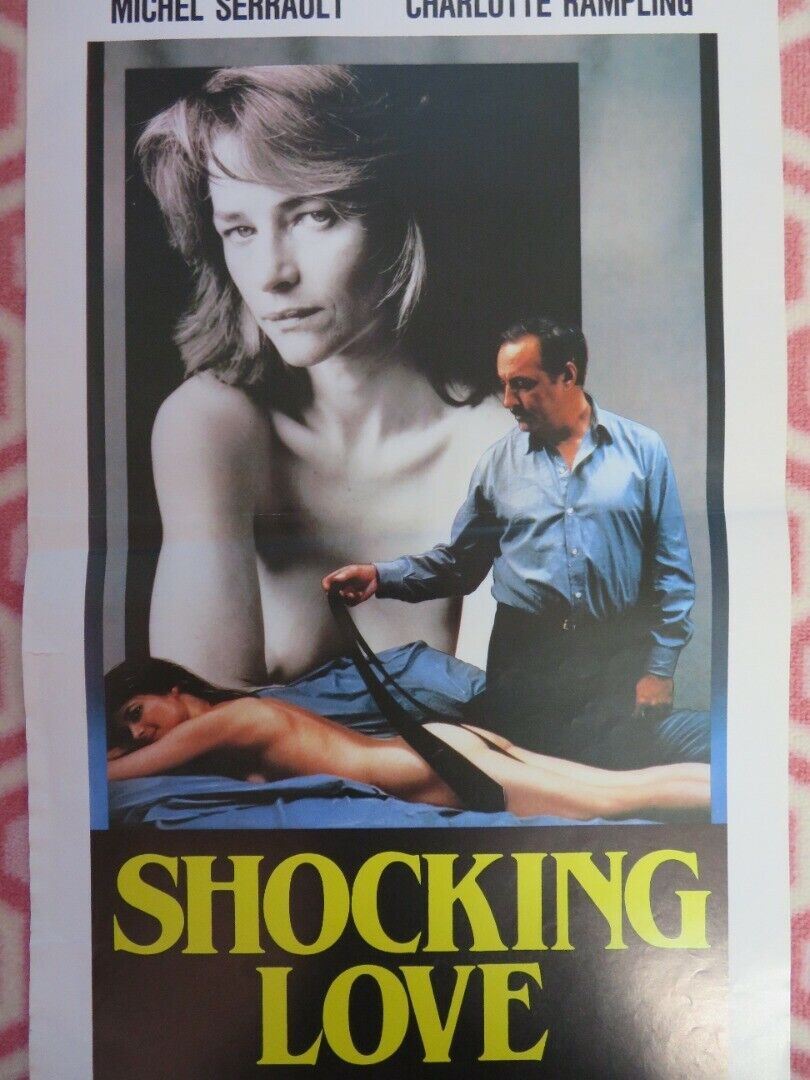 SHOCKING LOVE ITALIAN LOCANDINA (27.5"x13") POSTER MICHEL SERRAULT 1985 Movie posters